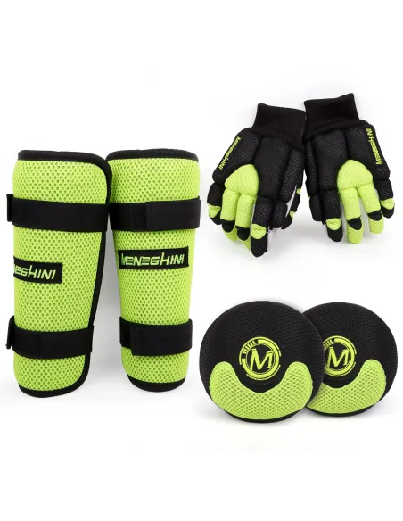 Kit guantes, rodilleras y espinilleras Bull